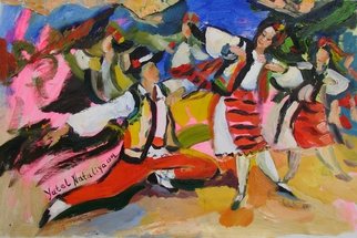 Nataliya Yatel; Dance, 2014, Original Painting Oil, 60 x 85 cm. Artwork description: 241  Dance impressionism people  ...