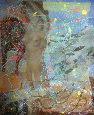 Nataliya Yatel; Reality Transurfing, 2015, Original Painting Oil, 50 x 60 cm. Artwork description: 241   impressionism people figurative nude  ...