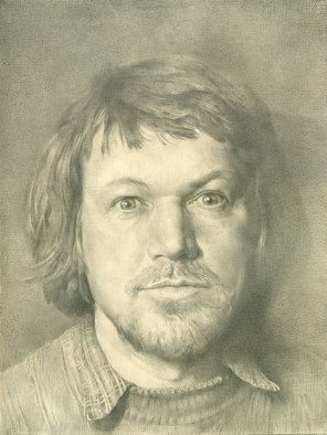 Yuri Yudaev; Valera, 1986, Original Drawing Pencil, 31.5 x 24 cm. Artwork description: 241  HYPER- REALISM / PORTRAITS. Graphite Pencil On Paper. 31. 5 x 24 x 0 cm ( 12. 3 x 9. 4 x 12. 3 inch ) Portrait of Valery Alexeevich Yaroslavtsev, famous Moscow painter. Last years he taught painting in Pedagogical University, indeed. But for me in 1980- 1981 he ...