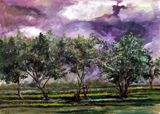 Zahir Uddin Babar Mughal; Landscape, 2020, Original Painting Oil, 48 x 24 inches. Artwork description: 241 enjoy...