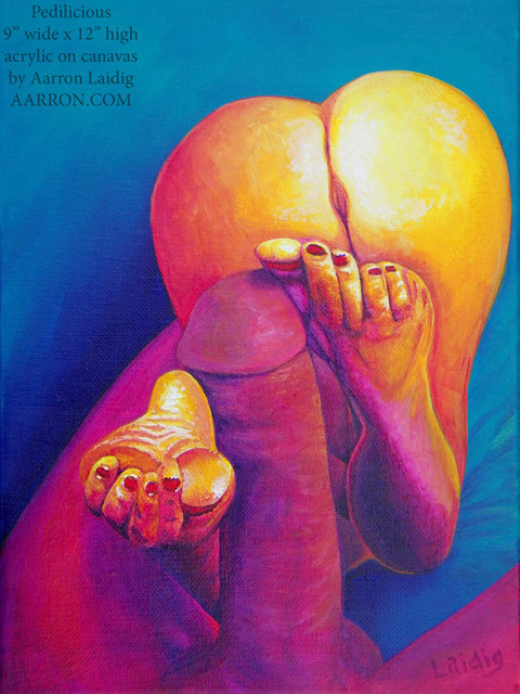 Artist Aarron Laidig. 'Pedilicious' Artwork Image, Created in 2012, Original Painting. #art #artist
