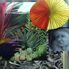 Garden and Umbrella By Anne Bradford
