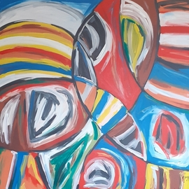 Steve Njenga: 'origines', 2020 Acrylic Painting, Abstract Figurative. Artist Description: Original painting on canvas...