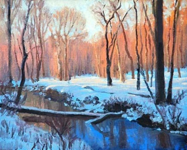 Armand Cabrera  'Winter Reflections', created in 2008, Original Painting Oil.