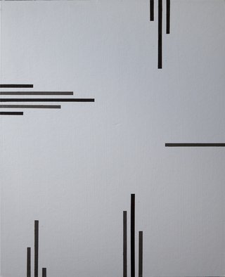 Anders Hingel: 'grey space v', 2017 Giclee, Minimalism. Making geometrical abstracts is like composing music. Starting from a mood, gesture, stroke, one step inspires the following until suddenly something is complete standing as a whole with nothing more to add. For viewers to contemplate and something might be happening. It is printed on Canson Infinity Rag, 100  cotton ...