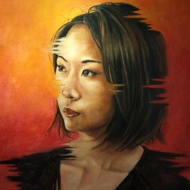 Portrait of Chinese woman By Wong Pun Kin