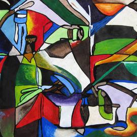 Abiodun Ijiyera: 'Still Life No 1', 2012 Acrylic Painting, Still Life. 
