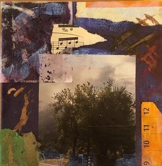 Angela Kirkner: 'tree', 2019 Mixed Media, Abstract. Mixed media on 1. 75 deep canvas. ...