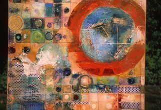 Alan Soffer: 'Circles and Squares III', 2006 Encaustic Painting, Geometric.       abstract expressionism     ...