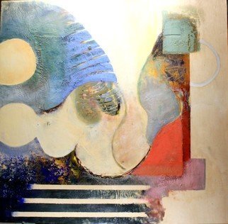 Alan Soffer: 'origins iii', 2018 Encaustic Painting, Geometric. From the depths of my subcnscious comes these exhuberant combinations of hot, pigmented wax  encausstic  juxtaposed with the natural beauty of wood. ...