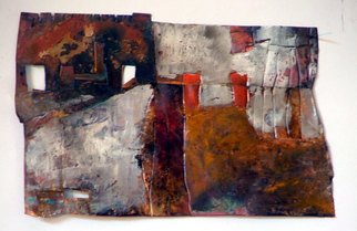 Aldo Bertolini: 'Schiele 4', 2010 Enameling, undecided.     Enamel on copper, based on Egon Schiele landscapes    ...
