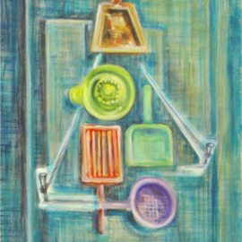 Alejandra Coirini: 'Piramide Social', 2005 Acrylic Painting, Psychology. Artist Description:  This art work is made from an art object made by me with basic elements of everyday. ...