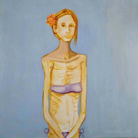 Alice Murdoch: 'Gorgeous', 2011 Oil Painting, Figurative. Artist Description:  Being Gorgeous                       ...