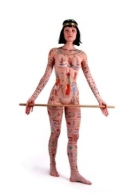 Amit Bar: 'Isis', 2009 Body Art, nudes.  body- painting ...