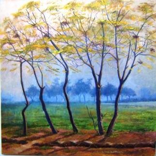Amna Walayat: 'Before Spring', 2008 Oil Painting, Landscape. 