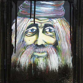 Andreea J: 'Old Dacian', 2015 Acrylic Painting, Other. Artist Description:    acrylic, old men, painting, Dacian            ...