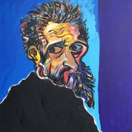 Andrew Krance: 'portrait of a genius', 2017 Acrylic Painting, Portrait. Artist Description: portrait of Michelangelo...