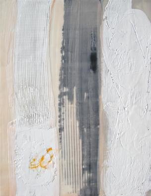 Antoaneta Hillman: 'Black and white conversation 2', 2012 Encaustic Painting, Abstract.                       encaustic, painting, withe, abstract,                 black, white, encaustic , minimalistic    ...