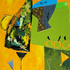 Andrei Noda: 'crockery in yellow', 2010 Oil Painting, Still Life. Artist Description:       modern contemporary fine art      ...