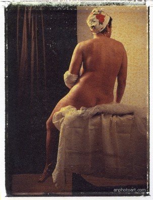 Frank Morris: 'The Bather', 2008 Other Photography, nudes. Large Format Fuji Instant Film Transfer into Arches Aquerelle 100% Cotton Artist Paper. 55x70cm Epson Digighaphie Hahnemuehle FineArt Baryta 315gr, numbered, stamped and signed by the artist....