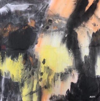 Chongwu Ao: 'au 11 the chinese rhymes i', 2019 Ink Painting, Abstract. Original Abstract Ink Painting On The Rice Paper. Freedom your true feelings is the portrayal of my artworks. It shows Asian cultural elements and humanistic spirit and is magnificent, open, natural, and has no limit. ...