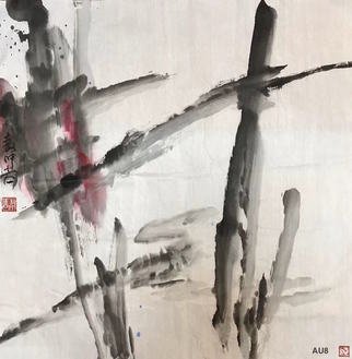 Chongwu Ao: 'au 8 pond', 2019 Ink Painting, Abstract. Original Abstract Ink Painting On The Rice Paper. Freedom your true feelings is the portrayal of my artworks. It shows Asian cultural elements and humanistic spirit and is magnificent, open, natural, and has no limit. ...