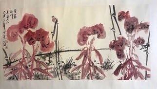 Chongwu Ao: 'sh34 autumn flowers and plants', 2009 Ink Painting, Floral. Original Abstract Ink Painting On The Rice Paper. Freedom your true feelings is the portrayal of my artworks. It shows Asian cultural elements and humanistic spirit and is magnificent, open, natural, and has no limit. ...