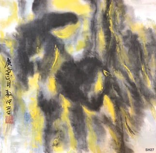 Chongwu Ao: 'sh 27 brilliant sunshine i', 2020 Ink Painting, Abstract. Original Abstract Ink Painting On The Rice Paper. Freedom your true feelings is the portrayal of my artworks. It shows Asian cultural elements and humanistic spirit and is magnificent, open, natural, and has no limit. ...