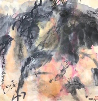 Chongwu Ao: 'sh 3 in autumn', 2019 Ink Painting, Abstract. Original Abstract Ink Painting On The Rice Paper. Freedom your true feelings is the portrayal of my artworks. It shows Asian cultural elements and humanistic spirit and is magnificent, open, natural, and has no limit. ...