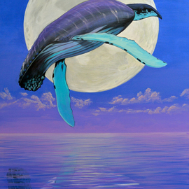 And the Whale Jumped Over the Moon  By Environmental Artist Apollo