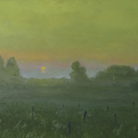 Igor Sokolov: 'nightingales trill', 2020 Oil Painting, Landscape. Artist Description: Oil on canvas. 40N60 cm. 2020.Styles: Realism, Impressionism, Modern.Mediums: Oil.Materials: Canvas. ...