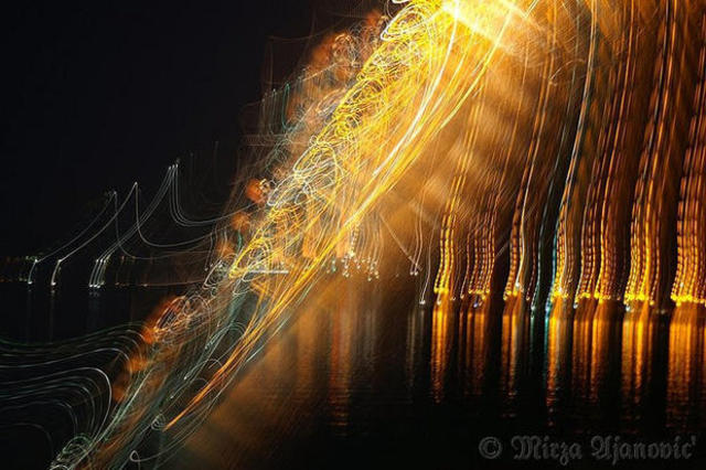Artist Mirza Ajanovic. 'Painting MUSIC With Light 1' Artwork Image, Created in 2005, Original Photography Color. #art #artist