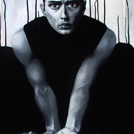 Mel Fiorentino: 'My Everything', 2010 Acrylic Painting, People. Artist Description: Painting of Jude Law. ...