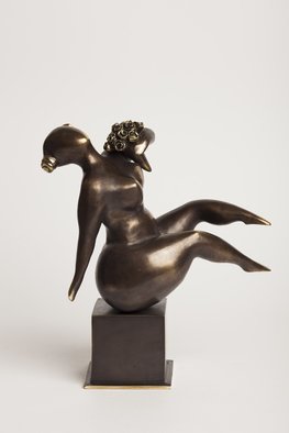 Veaceslav Jiglitski: 'spring', 2015 Bronze Sculpture, Body. Discover the limited edition seria  Seasons . This sculpture represents the  Spring  season. ...