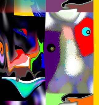 Gilberto Jose  Alexander Moreno: 'exotica', 2017 Digital Painting, Abstract. Abstract Expressionist Techno New Media Digital Print Painting...