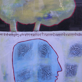Bharatsingh  Devada: 'the god', 2007 Acrylic Painting, Mythology. Artist Description:   This painting is the part of indian art slogan, colours and my imagination.  ...