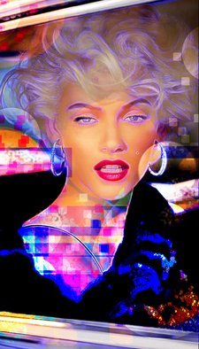Michael Todd: 'marilyn monroe', 2018 Digital Drawing, Celebrity. My rendition of Marilyn glamorized. ...