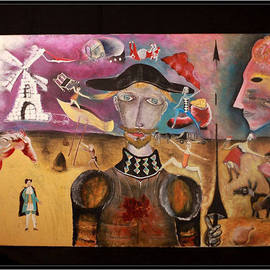 Metreveli Mamuka: 'Don Kihote', 2009 Other Painting, Surrealism. 