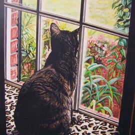 Portrait of Miss Kitty By Judith Smith Wilson