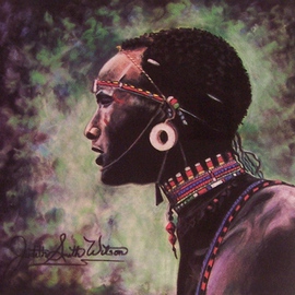 Samburu Tribesman By Judith Smith Wilson