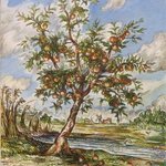 Apple Tree by Stream By Austen Pinkerton