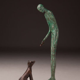 Avril Ward: 'Knick Knack Paddy Whack', 2013 Bronze Sculpture, Figurative. Artist Description:  Limited edition bronze...