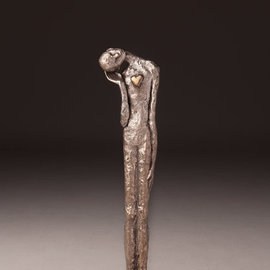 Avril Ward: 'Listen to your heart', 2014 Bronze Sculpture, Figurative. Artist Description:         Limited edition bronze         ...