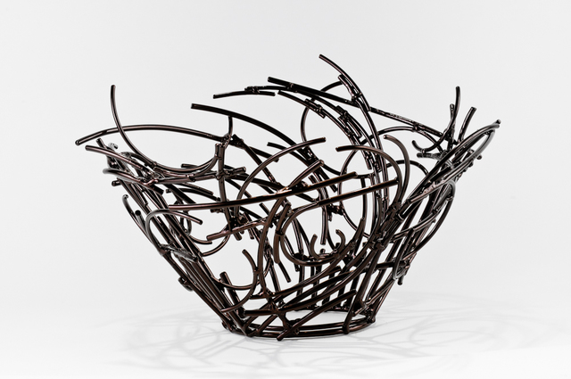 Artist Andrea Waxman Mulcahy. 'Nesting Vessel' Artwork Image, Created in 2010, Original Sculpture Steel. #art #artist