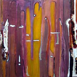 Becky Soria: 'Clue VI Mysteries', 2005 Acrylic Painting, Abstract. Artist Description: From the series Clues of Synaptic Formation...