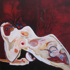 Becky Soria: 'Journey', 2008 Acrylic Painting, Abstract Figurative. Artist Description:  Fron the series Alchemy ...