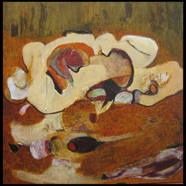 Becky Soria: ' Falling Nymph', 2008 Acrylic Painting, Abstract Figurative. Artist Description:  From The Alchemy series...