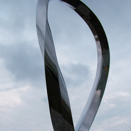 Wenqin Chen: 'Endless Curve No4', 2010 Steel Sculpture, Abstract. Artist Description: stainless steel sculpture, monumental sculpture, varied commissions available, up scale available, corporate sculpture, public sculpture. ...