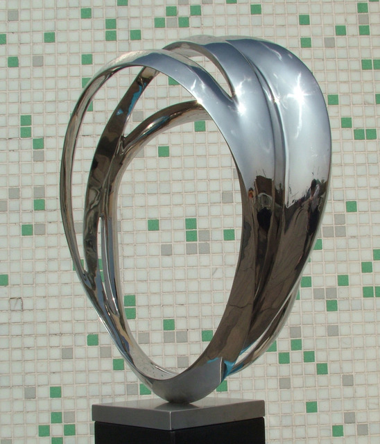 Artist Wenqin Chen. 'Eternal Curve No2' Artwork Image, Created in 2011, Original Sculpture Steel. #art #artist