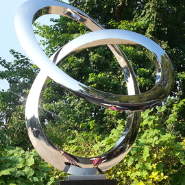 Wenqin Chen: 'Infinity Curve No2', 2006 Steel Sculpture, Abstract. Artist Description: stainless steel sculpture, monumental sculpture, varied commissions available, up scale available, corporate sculpture, public sculpture. ...